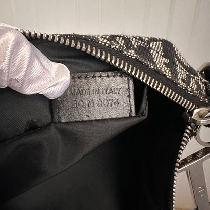 Christian Dior Monogram Shoulder Bag Black