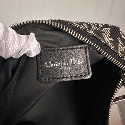 Christian Dior Monogram Shoulder Bag Black