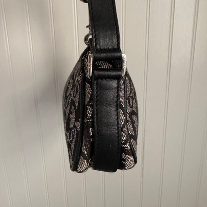 Christian Dior Monogram Shoulder Bag Black