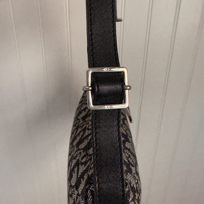 Christian Dior Monogram Shoulder Bag Black