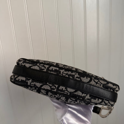 Christian Dior Monogram Shoulder Bag Black