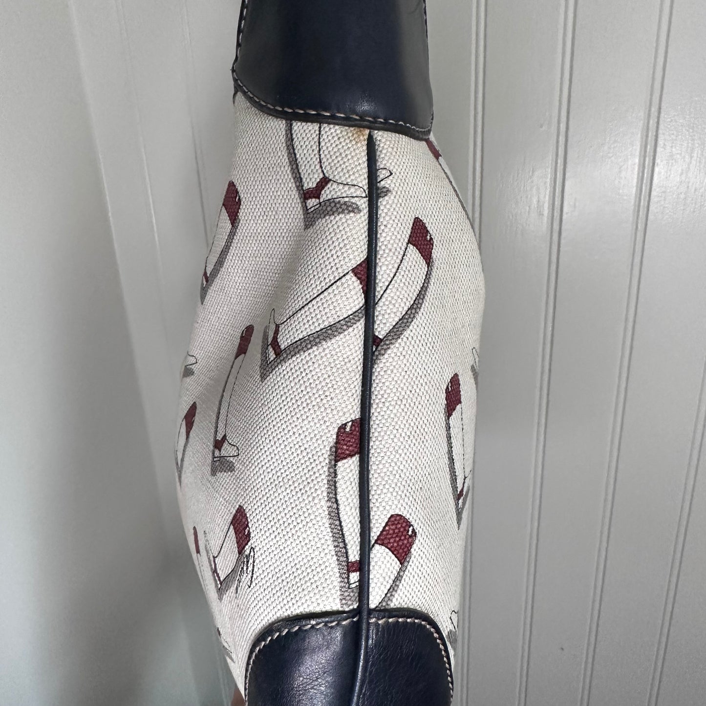 Gucci Canvas Boot Print Medium Jackie