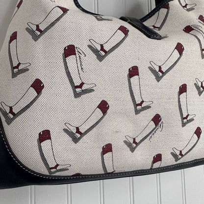 Gucci Canvas Boot Print Medium Jackie
