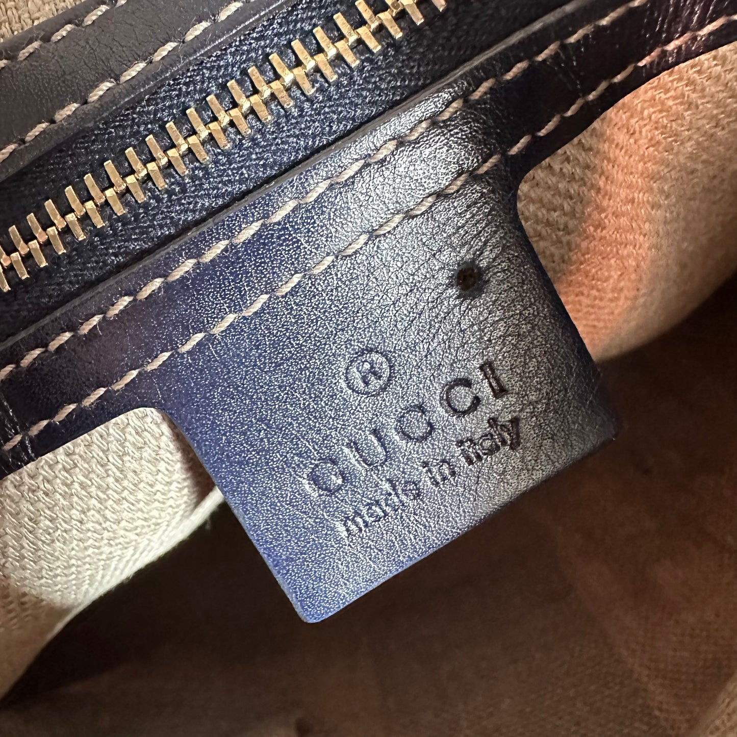 Gucci Canvas Boot Print Medium Jackie