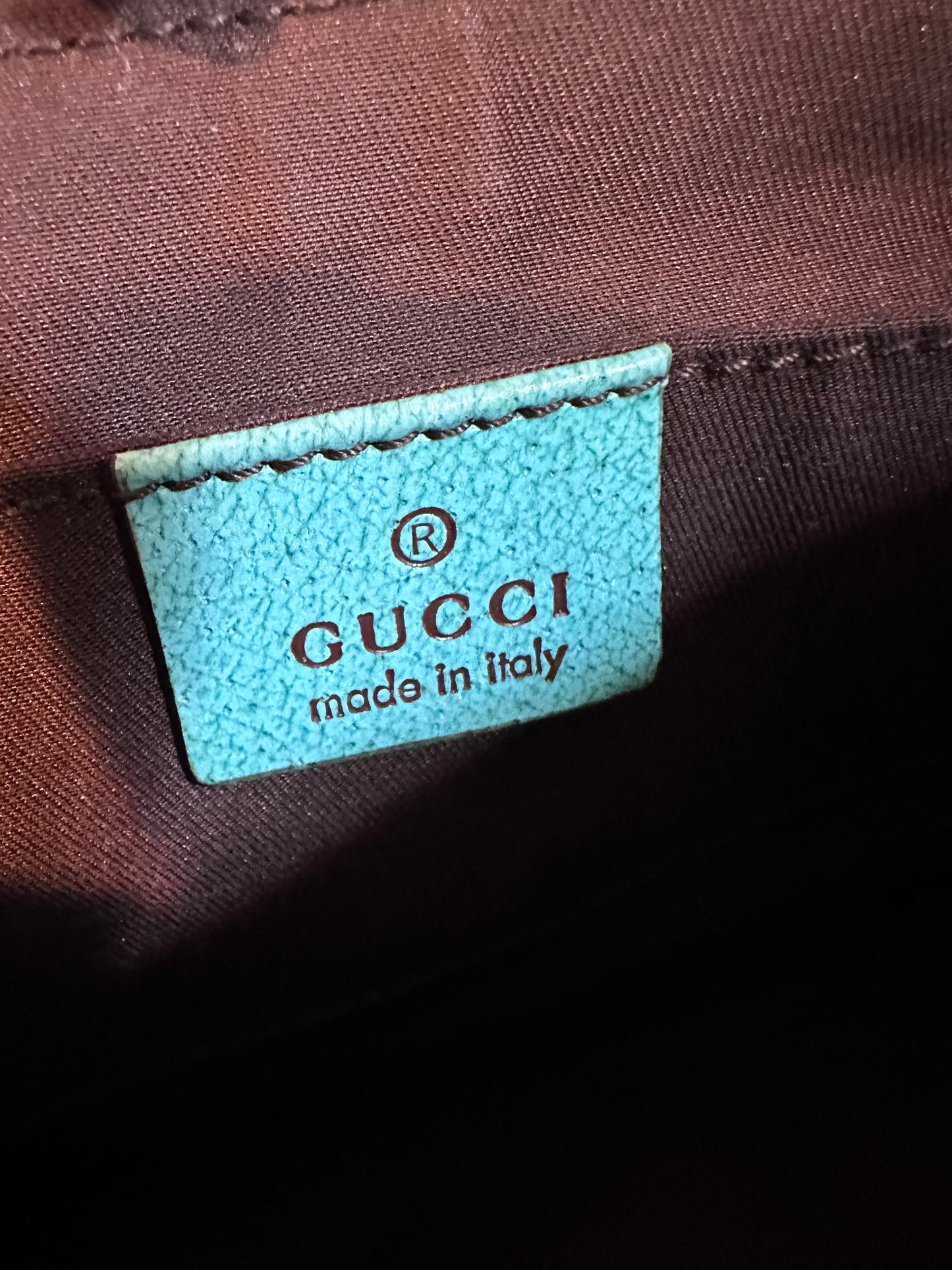 Gucci GG Canvas Leather Chain Hand Bag