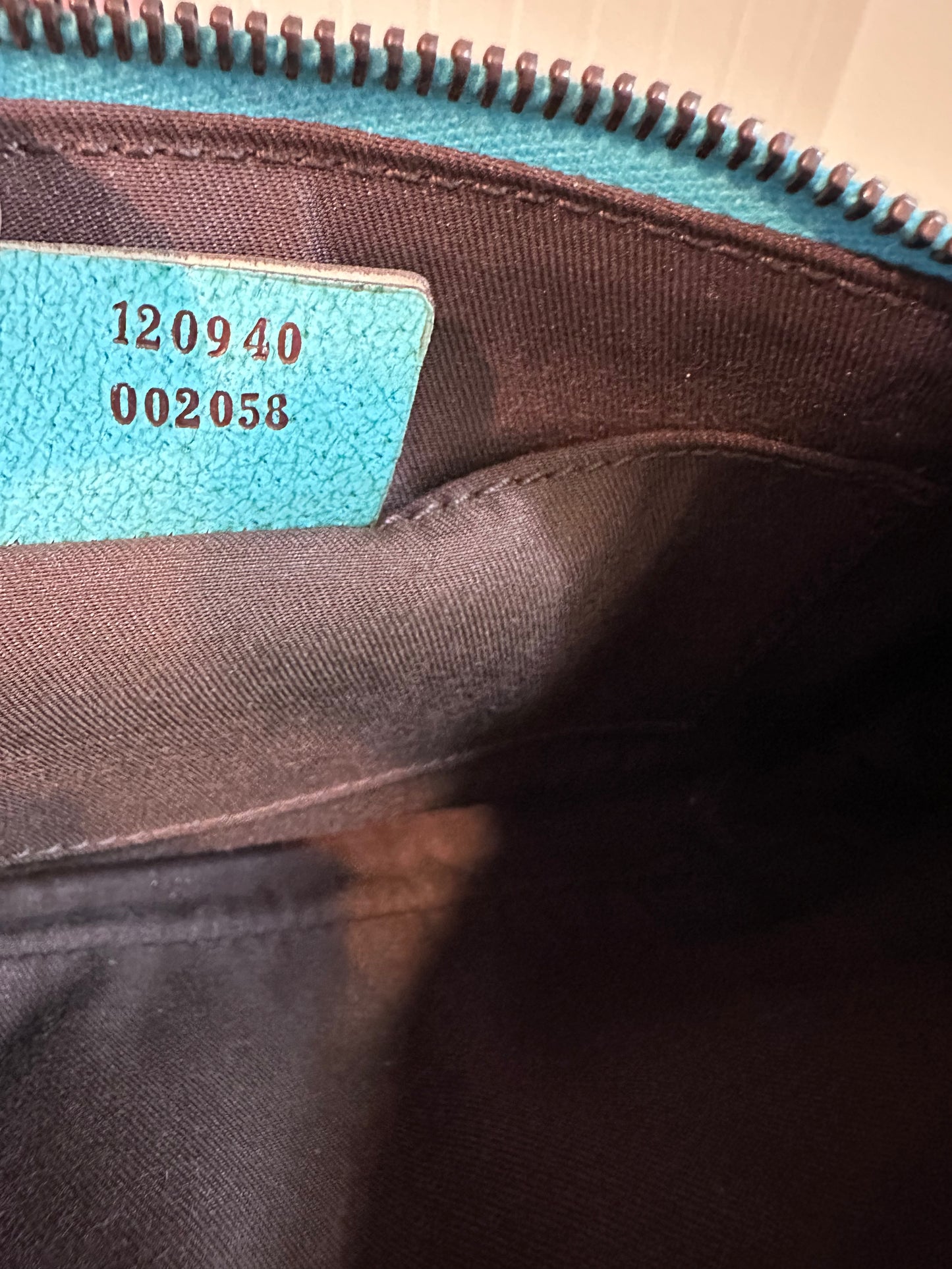 Gucci GG Canvas Leather Chain Hand Bag